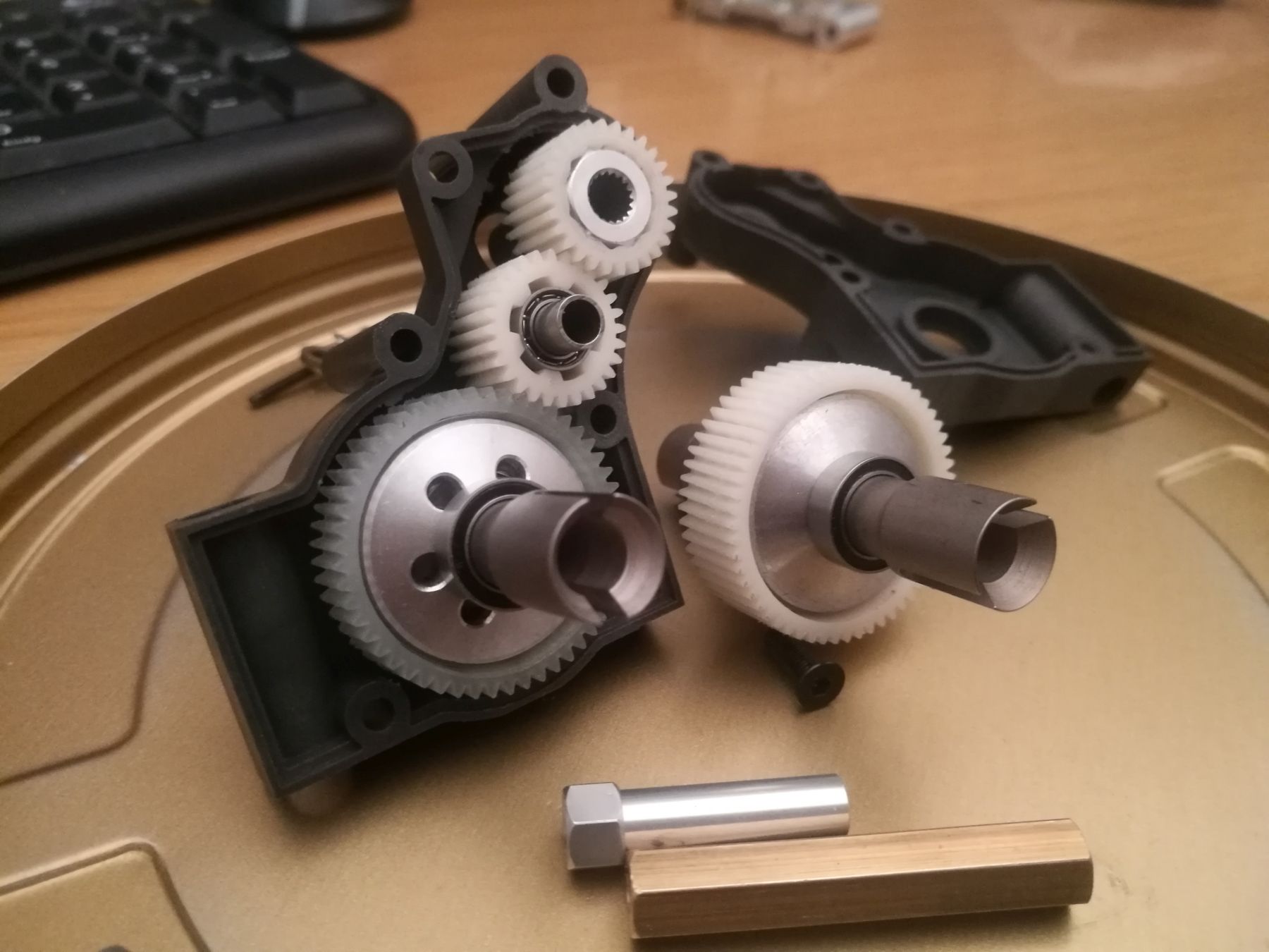 wrenchdog dyna strom blaster tr-15t slipper clutch gearbox diff balldiff mod tamiya trf211x